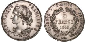 Deuxième république - 5 francs - Concours de Magniadas 1848 Deuxième république - 5 francs - Concours de Magniadas 1848