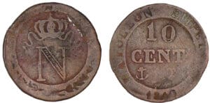 10 centimes Napoléon Ier 1810 T (Nantes) 10 centimes Napoléon Ier 1810 T (Nantes)