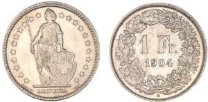 Suisse - 1 franc 1904 Suisse - 1 franc 1904