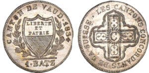 Suisse - Vaud - 1 batzen 1834 Suisse - Vaud - 1 batzen 1834