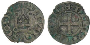 Auvergne - Comté de Riom - Alphonse de France - Denier Auvergne - Comté de Riom - Alphonse de France - Denier