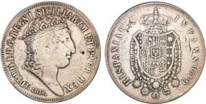 Italie - Régne des deux Siciles - Ferdinando Ier - 120 grana 1817