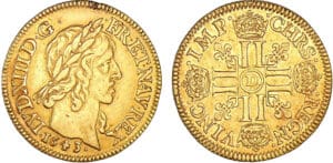 Louis XIII - Louis d'or - 1643 D (Lyon) Louis XIII - Louis d'or - 1643 D (Lyon)