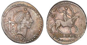 Valeria - Denier (45 av. J.-C.)