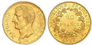 20 francs Bonaparte premier consul - An 12 A (Paris) 20 francs Bonaparte premier consul - An 12 A (Paris)