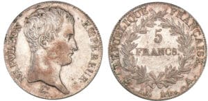 5 francs Napoléon empereur - An 14 A (Paris) 5 francs Napoléon empereur - An 14 A (Paris)