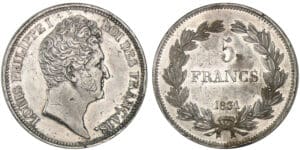  5 francs Louis-Philippe - Concours de Rogat 1831