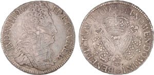 Louis XIV - Ecu du Béarn aux trois couronnes - 1709 (Pau) Louis XIV - Ecu du Béarn aux trois couronnes - 1709 (Pau)