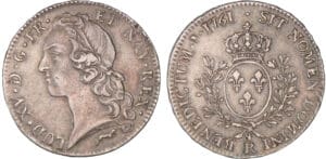 Louis XV - Ecu au bandeau - 1761 R (Orléans) Louis XV - Ecu au bandeau - 1761 R (Orléans)