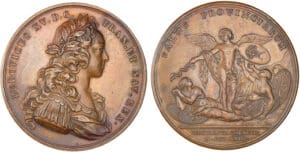 Médaille Louis XV - La peste 1723 Médaille Louis XV - La peste 1723