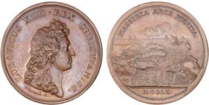 Médaille Louis XIV - Citadelle et château de Marseille 1660 Médaille Louis XIV - Citadelle et château de Marseille 1660