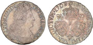 Louis XIV - Demi-écu aux trois couronnes - 1709 & (Aix) Louis XIV - Demi-écu aux trois couronnes - 1709 & (Aix)