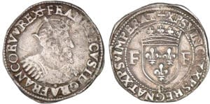 François 1er - Teston - 13ème type - B (Rouen)