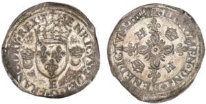 Henri II - Douzain aux croissants - 1551 E (Tours)
