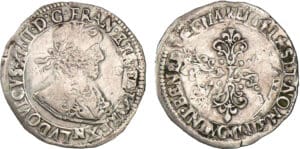 Louis XIII - Demi-franc au buste lauré - 1641 N (Montpellier) Louis XIII - Demi-franc au buste lauré - 1641 N (Montpellier)
