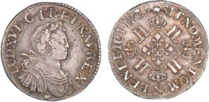 Louis XV - Quart d'écu aux 8 L - 1725 N (Montpellier) Louis XV - Quart d'écu aux 8 L - 1725 N (Montpellier)