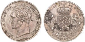 Belgique - Léopold 1er - 2 1/2 francs 1849 Belgique - Léopold 1er - 2 1/2 francs 1849