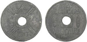 Indochine - 1/4 de centime 1941 (Hanoï) Indochine - 1/4 de centime 1941 (Hanoï)
