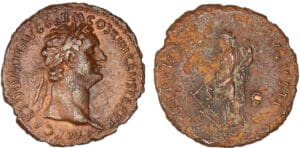 Domitien - Dupondius (89-90, Rome) - La Fortune