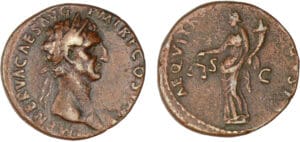 Nerva - Denier (96, Rome) - L'Equité