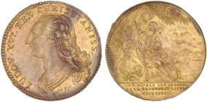 Louis XVI - Jeton de cuivre - Chasse de la Varenne du Louvre 1782 Louis XVI - Jeton de cuivre - Chasse de la Varenne du Louvre 1782