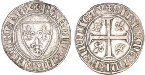 Charles VI - Blanc guénar - 1ère émission - Tournai