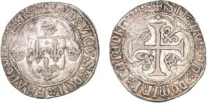 Louis XI - Blanc à la couronne