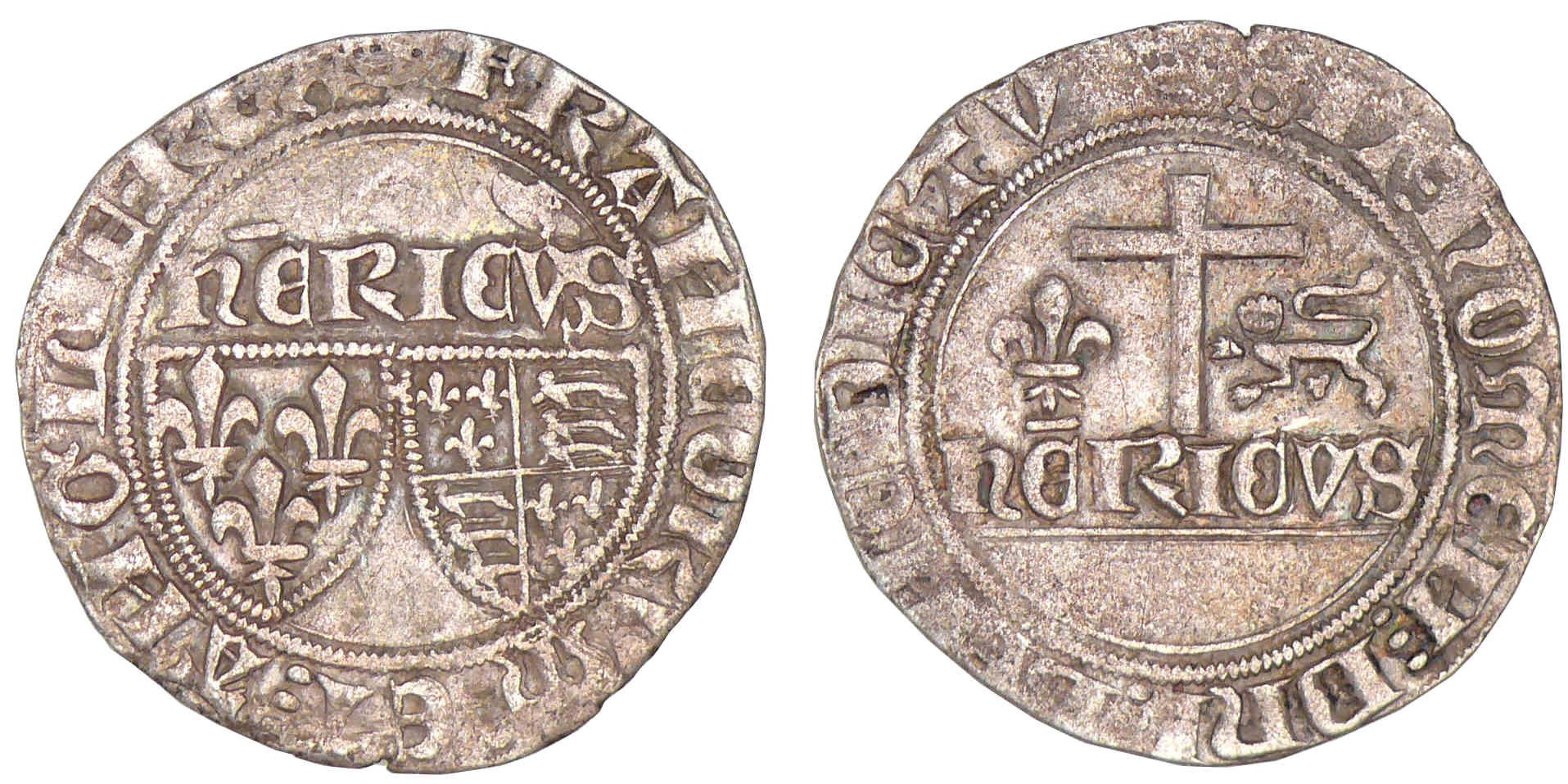 Henry VI de Lancastre - Blanc aux écus - Paris Henry VI de Lancastre - Blanc aux écus - Paris