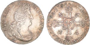Louis XIV - Ecu aux 8 L - 2ème type - 1704 I (Limoges) Louis XIV - Ecu aux 8 L - 2ème type - 1704 I (Limoges)