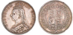 Grande-Bretagne - Victoria - 1/2 crown 1888 Grande-Bretagne - Victoria - 1/2 crown 1888