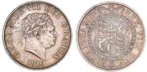 Grande-Bretagne - George III - 1/2 crown 1819 Grande-Bretagne - George III - 1/2 crown 1819