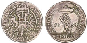 Allemagne - Brème - 12 grote 1654