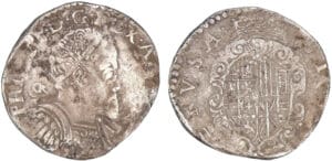 Italie - Naples et Sicile - Philippe II - 1/2 ducato Italie - Naples et Sicile - Philippe II - 1/2 ducato