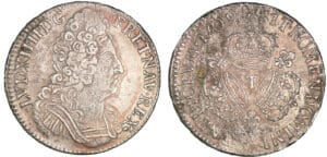 Louis XIV - Ecu aux trois couronnes - 1709 T (Nantes) Louis XIV - Ecu aux trois couronnes - 1709 T (Nantes)