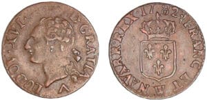 Louis XVI - Liard - 1782 W (Lille) Louis XVI - Liard - 1782 W (Lille)