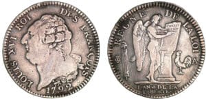Ecu de 6 livres type FRANCOISE - 1792 A (Paris) Ecu de 6 livres type FRANCOISE - 1792 A (Paris)