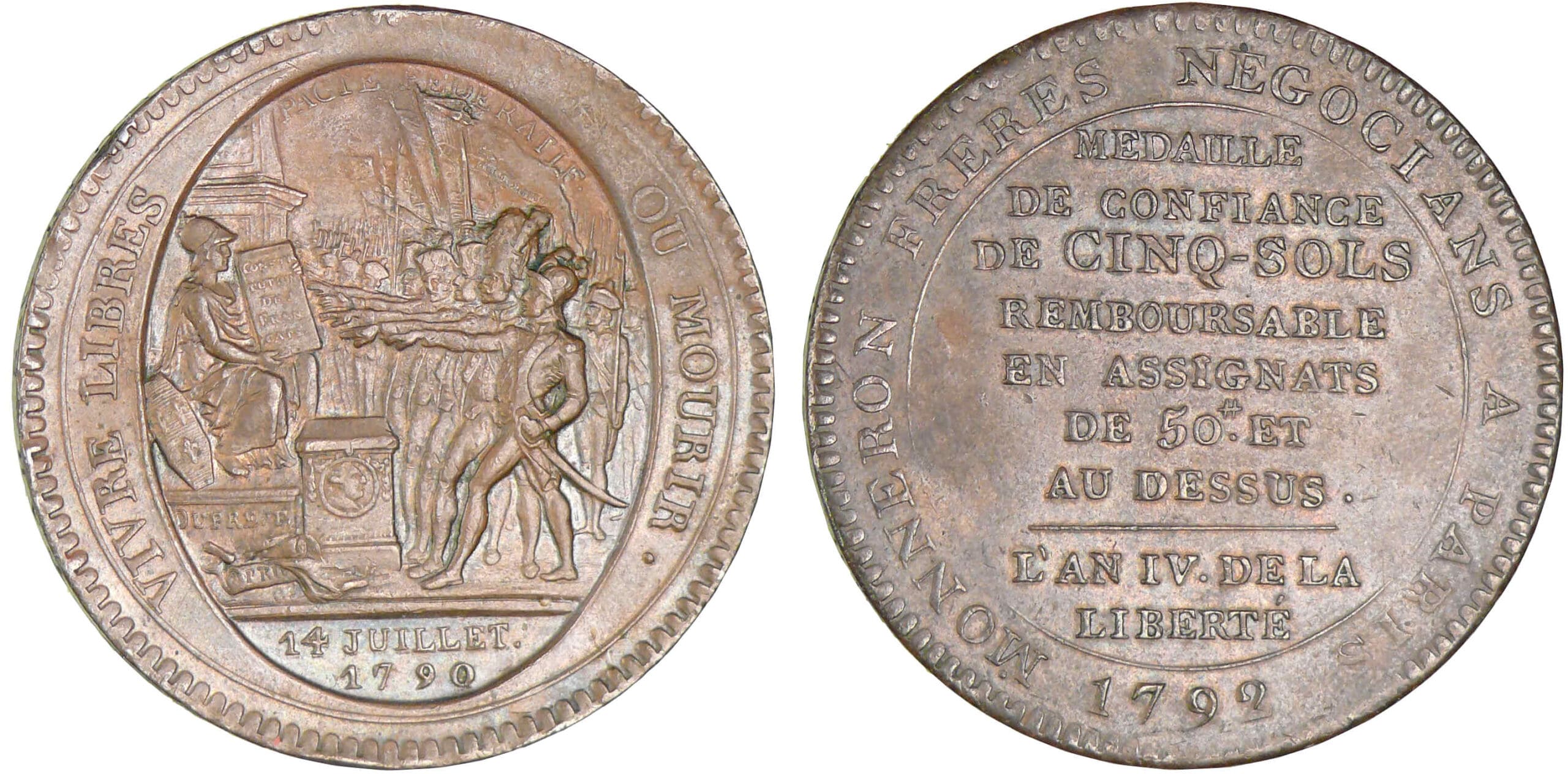 Monneron de 5 sols 1792 Monneron de 5 sols 1792