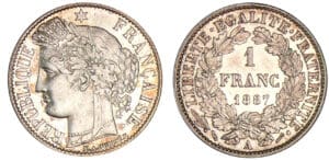 1 franc Cérès 1887 A (Paris)