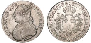 Louis XVI - Ecu au buste habillé - 1786 Q (Perpignan) Louis XVI - Ecu au buste habillé - 1786 Q (Perpignan)