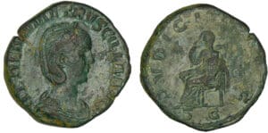 Etruscille - Sesterce (250, Rome) - La Pudeur Etruscille - Sesterce (250, Rome) - La Pudeur