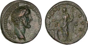 Antonin le Pieux - Dupondius (139, Rome) - La Santé Antonin le Pieux - Dupondius (139, Rome) - La Santé