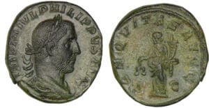 Philippe 1er - Sesterce (245-247, Rome) - L'Equité Philippe 1er - Sesterce (245-247, Rome) - L'Equité
