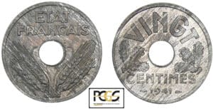 20 centimes "Vingt" 1941