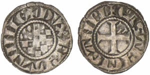Jean II, Arthur II et Jean III - monnayage anonyme - Denier (Guingamp) Jean II, Arthur II et Jean III - monnayage anonyme - Denier (Guingamp)