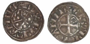 Jean II, Arthur II et Jean III - monnayage anonyme - Denier (Guingamp) Jean II, Arthur II et Jean III - monnayage anonyme - Denier (Guingamp)
