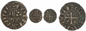 Jean II, Arthur II et Jean III - monnayage anonyme - Obole (Guingamp) Jean II, Arthur II et Jean III - monnayage anonyme - Obole (Guingamp)