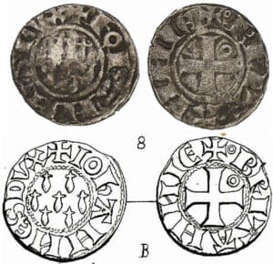 Jean III - Denier "O" dans le cantonnement Jean III - Denier "O" dans le cantonnement