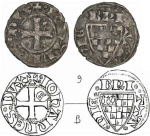 Jean III le Bon - Denier (Evran) Jean III le Bon - Denier (Evran)