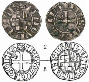 Jean III le Bon - Denier (Limoges) Jean III le Bon - Denier (Limoges)