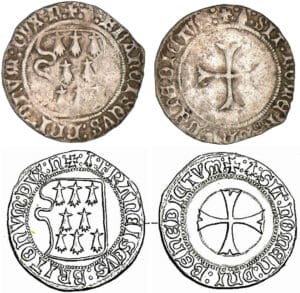 François 1er / François II - Blanc à la targe (Nantes) François 1er / François II - Blanc à la targe (Nantes)